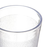 Carlisle 9 1/2 oz Clear Textured Plastic Tumbler (72/Case) - Durable Drinkware - Chicken Pieces
