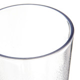 Carlisle 8 oz Clear Textured Plastic Tumbler (72/Case) - Durable Design - Chicken Pieces