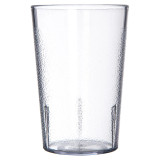 Carlisle 8 oz Clear Textured Plastic Tumbler (72/Case) - Durable Design - Chicken Pieces