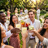 Cambro 12 oz Clear Hammered Plastic Tumbler (36/Case) - Scratch-Resistant - Chicken Pieces