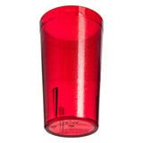 Carlisle 12 oz Ruby Textured Plastic Tumbler (72/Case) - Stain Resistant - Chicken Pieces