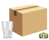 GET 14 oz Clear Plastic Double Rocks Tumbler (72/Case) - Break Resistant