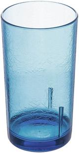 Cambro 12 oz Sapphire Blue Crackled Plastic Tumbler (36/Case) - Drinkware - Chicken Pieces