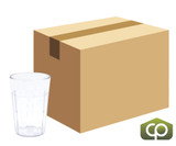 Cambro 6 2/5 oz Clear Fluted Plastic Tumbler (36/Case) - Durable, Elegant - Chicken Pieces