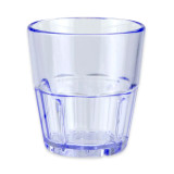 GET 5 1/2 oz Blue Plastic Rocks Tumbler (72/Case) - Durable SAN Material - Chicken Pieces