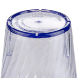 GET 9 oz Blue Textured Plastic Rocks Tumbler (72/Case) - Subtle Design - Chicken Pieces