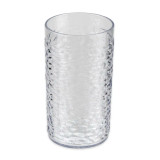 GET 16 oz Clear Hammered Plastic Tumbler (72/Case) - Pebbled Texture - Chicken Pieces
