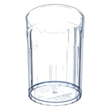 Carlisle 8 oz Clear Fluted Plastic Tumbler (72/Case) - Classic Design - Chicken Pieces Carlisle 8 oz Clear Fluted Plastic Tumbler (72/Case) - Classic Design - Chicken Pieces