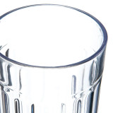 Carlisle 8 oz Clear Fluted Plastic Tumbler (72/Case) - Classic Design - Chicken Pieces Carlisle 8 oz Clear Fluted Plastic Tumbler (72/Case) - Classic Design - Chicken Pieces
