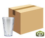 GET 16 oz Clear Textured Plastic Tumbler (72/Case) - Shatter-Resistant Material - Chicken Pieces