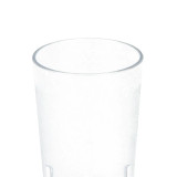 Cambro 8 oz Clear Plastic Tumbler (48/Case) - Durable Glass-Like Appearance - Chicken Pieces