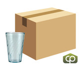GET 12 oz Beverage Tumbler, Plastic, Jade (72/Case) - Durable, Wavy Exterior - Chicken Pieces