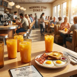 Cambro 7 4/5 oz Amber Textured Plastic Tumbler (24/Case) - Durable Design - Chicken Pieces