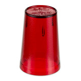 GET 8 oz Red Textured Plastic Tumbler (72/Case) - Durable, Color-Coded Design - Chicken Pieces