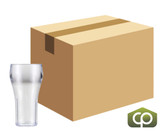 GET 16 oz Clear Plastic Bell Tumbler (72/Case) - Comfortable Grip, Durable - Chicken Pieces
