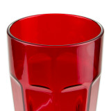 GET 9920-1-R 20 oz Red Plastic Tumbler (72/Case) - Durable, Color-Coded Design - Chicken Pieces