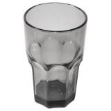 Carlisle 10 oz Louis™ Tumbler - Plastic, Smoke (24/Case) - Break Resistant - Chicken Pieces