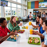 Cambro 9 4/5 oz Clear Textured Plastic Tumbler (24/Case) - Impact-Resistant - Chicken Pieces