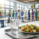 Cambro 9 4/5 oz Clear Textured Plastic Tumbler (24/Case) - Impact-Resistant - Chicken Pieces