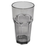 Carlisle 16 oz Louis™ Tumbler - Plastic, Smoke (24/Case) - BPA-Free - Chicken Pieces