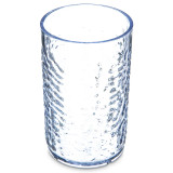 Carlisle 9 1/2 oz Clear Pebbled Plastic Tumbler (24/Case) - Sturdy Material - Chicken Pieces