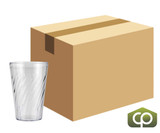 GET 20 oz Clear Textured Plastic Tumbler (72/Case) - Tahiti, Durable Material - Chicken Pieces