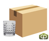 Steelite 9 oz Carve Cut Tumbler - Plastic, Clear (24/Case) - Polycrystal Design - Chicken Pieces