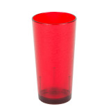 Cambro 16 oz Ruby Red Crackled Plastic Tumbler (36/Case) - SAN Material - Chicken Pieces