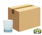 Cambro 12 oz Azure Blue Plastic Tumbler (36/Case) - Durable Polycarbonate - Chicken Pieces