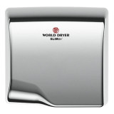 World Dryer Automatic Hand Dryer - Brushed Stainless, 110-120V - Chicken Pieces