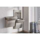 Elkay LZSTLDDWSLK Wall Mount Drinking Fountain w/ Bottle Filler - Light Gray - Chicken Pieces