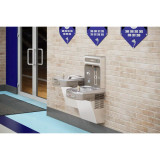Elkay LZSTLG8WSLK Wall Mount Drinking Fountain w/ Bottle Filler - Filtered - Chicken Pieces
