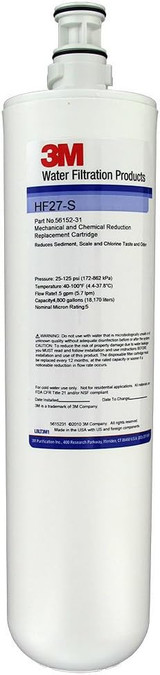 3M Cuno HF27 Replacement Cartridge - Reduces Chlorine, Odor & Sediment - Chicken Pieces 3M Cuno HF27 Replacement Cartridge - Reduces Chlorine, Odor & Sediment - Chicken Pieces