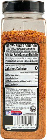  McCormick Grill Mates 27 oz. Sweet Brown Sugar Bourbon Seasoning (6/Case) 
