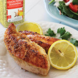 Lawry's 20.5 oz.  (6/Case) Lemon Pepper Seasoning - Zesty Blend of Black Pepper - Chicken Pieces