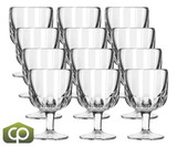 Libbey 5212 12 oz Hoffman House Goblet Glass, Clear, Elegant Design, 12/Case - Chicken Pieces