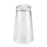 GET S-17-CL 16 oz Pint Glass, Space-saving SAN Plastic, Clear (24/Case) - Chicken Pieces