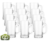 Libbey 5092 16 oz Tankard Starburst Mug - Comfortable Grip (12/Case) - Chicken Pieces