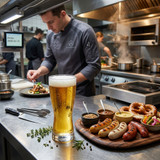 Anchor 7412U 12 oz Bavarian Pilsner Glass - Classic Shape (36/Case) - Chicken Pieces