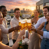 Libbey 1690 16 oz Tall Beer Pilsner - Craft Beer Presentation (24/Case) - Chicken Pieces