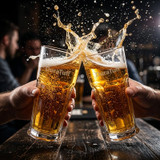 Libbey 15429 14 oz Gibraltar® Footed Pilsner Glass - DuraTuff® (24/Case) - Chicken Pieces