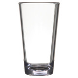 Carlisle 561607 16 oz Alibi Pint/Mixing Glass - Durable SAN Plastic (24/Case) - Chicken Pieces