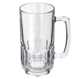 Anchor 1153U New Orleans Beer Mug - Large 34 oz Capacity, Clear Glass (12/Case) - Chicken Pieces
