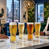 Libbey 825503 13 1/2 oz Profile Beer Glass - Safedge® Rim Guarantee (12/Case) - Chicken Pieces