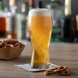 Libbey 824728 19 1/4 oz Profile Beer Glass - Safedge® Rim Guarantee (12/Case) - Chicken Pieces