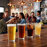 Libbey 15730 17 1/4 oz DuraTuff Restaurant Pub Glass (24/Case) - Durable - Chicken Pieces