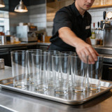 Libbey 15730 17 1/4 oz DuraTuff Restaurant Pub Glass (24/Case) - Durable - Chicken Pieces