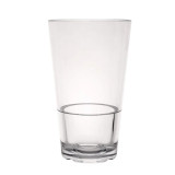 Steelite 7029DR022 16 oz Nordic Pint Glass - Polycrystal®  (24/Case) - Chicken Pieces