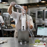 Cal-Mil 3 gal Beverage Dispenser w/ Ice Tube, Durable Polycarbonate & Steel Base - Chicken Pieces