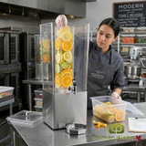 Cal-Mil 3 gal Beverage Dispenser w/ Infuser - Stainless Base Flavor with Ease - Chicken Pieces